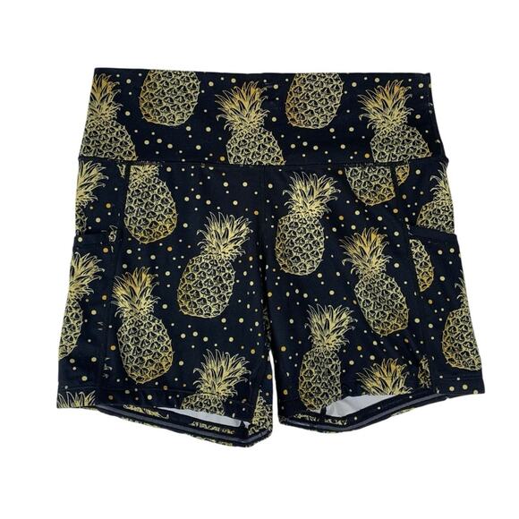 Constantly Varied Gear size medium Black Gold Pineapple Bike Shorts CVG - Picture 1 of 9